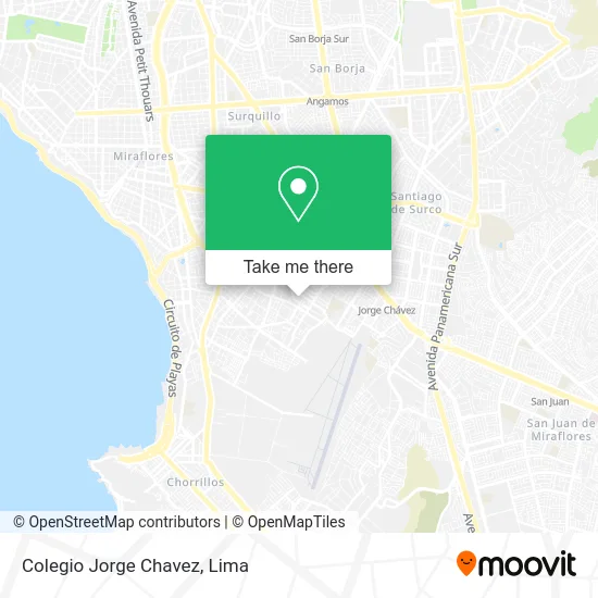 Colegio Jorge Chavez map