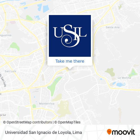 Mapa de Universidad San Ignacio de Loyola