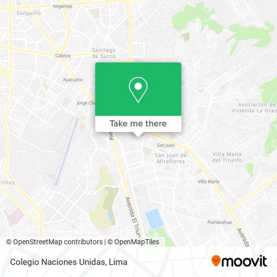 Colegio Naciones Unidas map