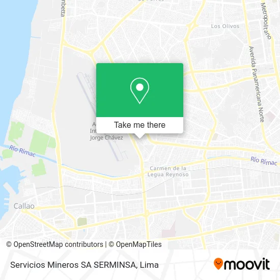 Servicios Mineros SA SERMINSA map
