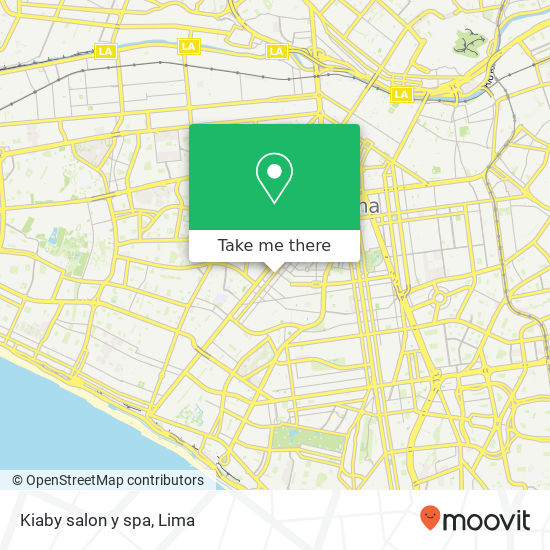 Kiaby salon y spa map