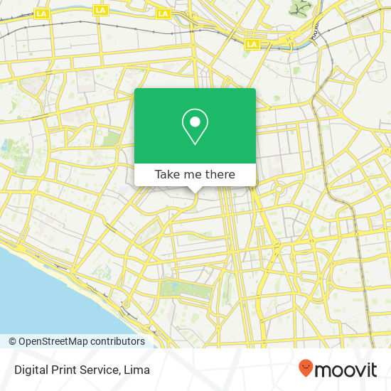 Digital Print Service map