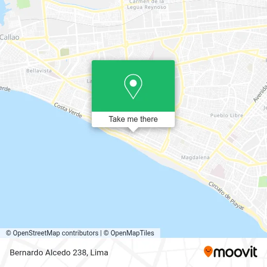 Bernardo Alcedo 238 map