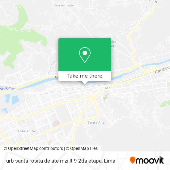 urb santa rosita de ate mzi lt 9 2da etapa map