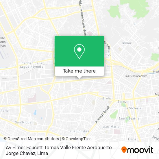 Av  Elmer Faucett   Tomas Valle   Frente Aeropuerto Jorge Chavez map