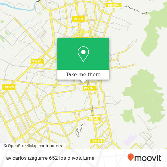 av carlos izaguirre 652  los olivos map