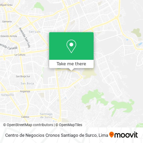 Centro de Negocios Cronos  Santiago de Surco map