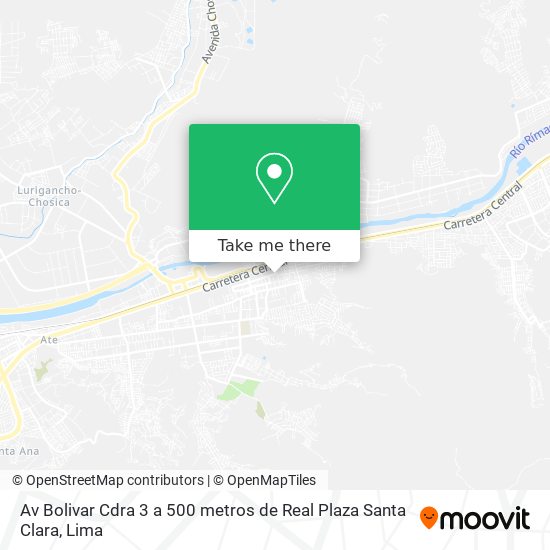 Av  Bolivar Cdra 3 a 500 metros de Real Plaza   Santa Clara map