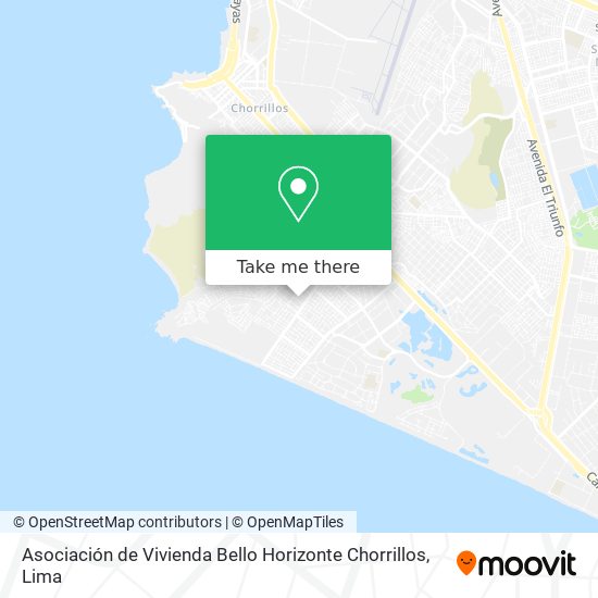 Asociación de Vivienda Bello Horizonte  Chorrillos map