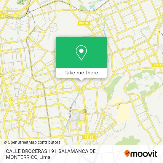 CALLE DROCERAS 191  SALAMANCA DE MONTERRICO map