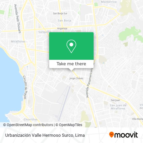 Urbanización Valle Hermoso   Surco map