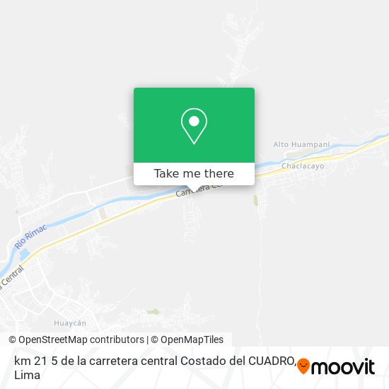 km  21 5 de la carretera central  Costado del CUADRO map