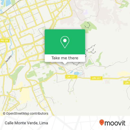 Mapa de Calle Monte Verde