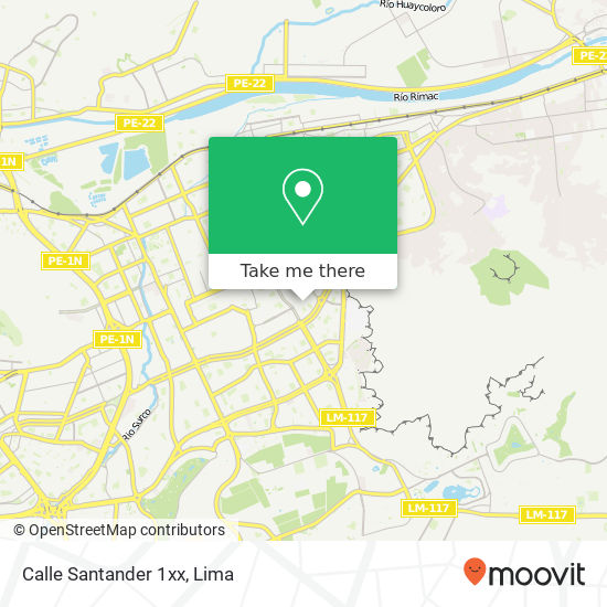 Calle Santander 1xx map