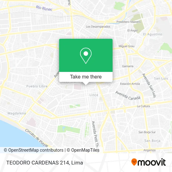 Mapa de TEODORO CARDENAS 214