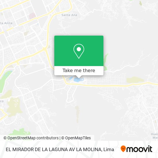 Mapa de EL MIRADOR DE LA LAGUNA  AV  LA MOLINA