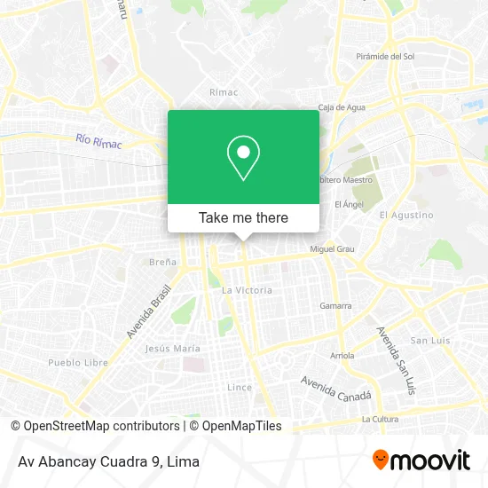 Av  Abancay Cuadra 9 map