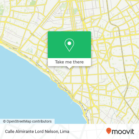 Calle Almirante Lord Nelson map