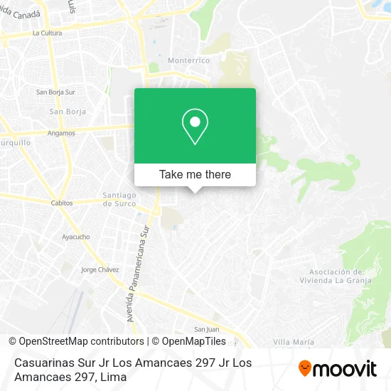 Casuarinas Sur  Jr  Los Amancaes 297 Jr  Los Amancaes 297 map
