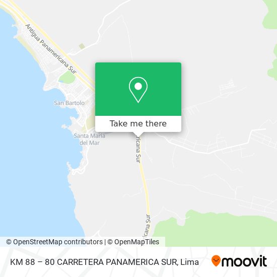 KM 88 – 80 CARRETERA PANAMERICA SUR map