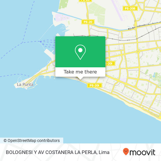 BOLOGNESI Y AV COSTANERA  LA PERLA map