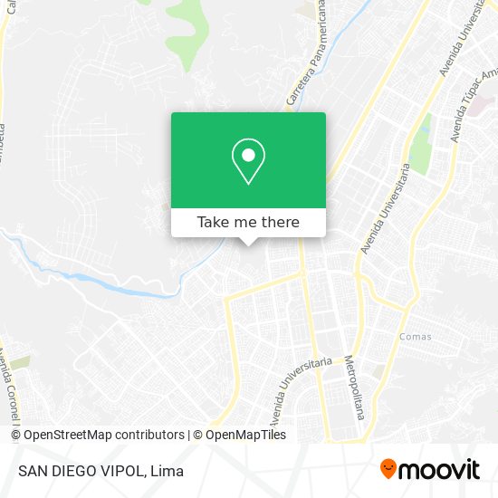 Mapa de SAN DIEGO VIPOL