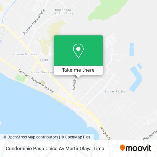 Condominio Paso Chico  Av  Martir Olaya map