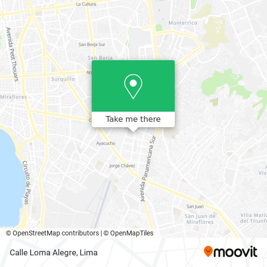 Calle Loma Alegre map