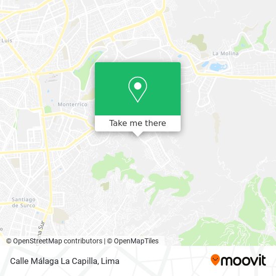 Mapa de Calle Málaga   La Capilla