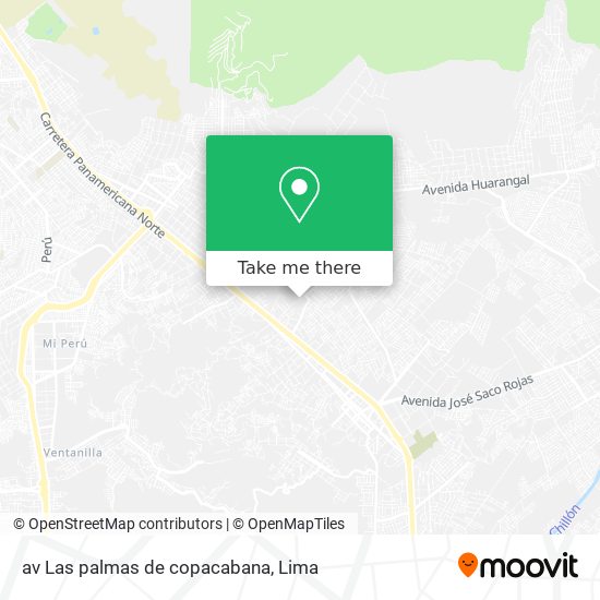 av  Las palmas de copacabana map