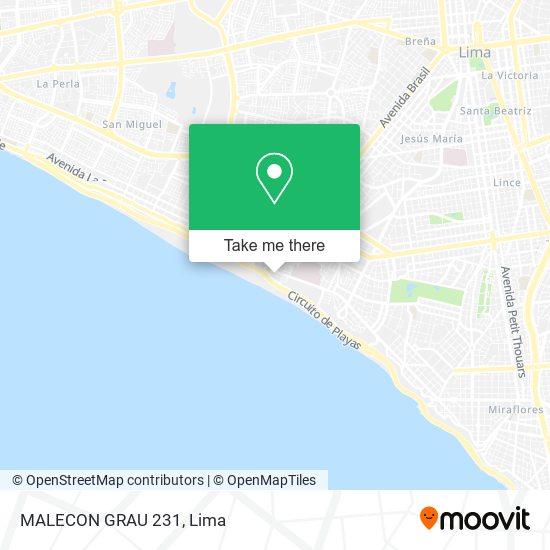 MALECON GRAU 231 map