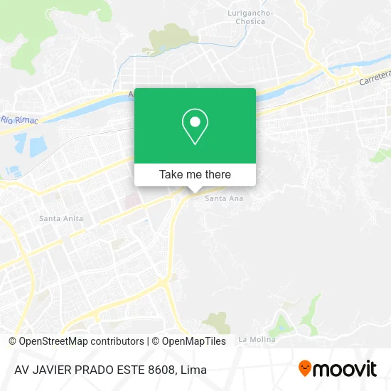Mapa de AV JAVIER PRADO ESTE 8608
