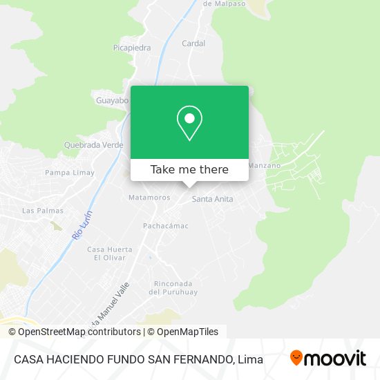 Mapa de CASA HACIENDO FUNDO SAN FERNANDO