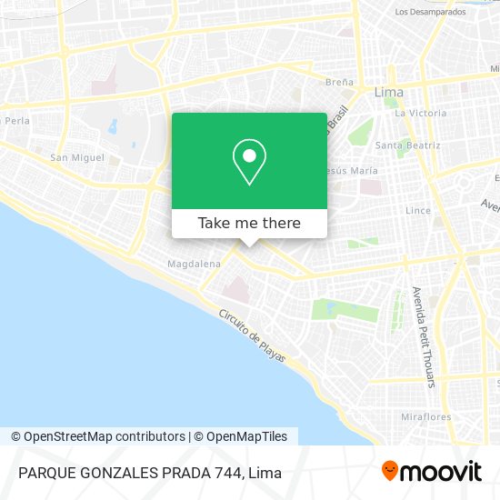 PARQUE GONZALES PRADA 744 map