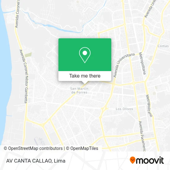 AV  CANTA CALLAO map
