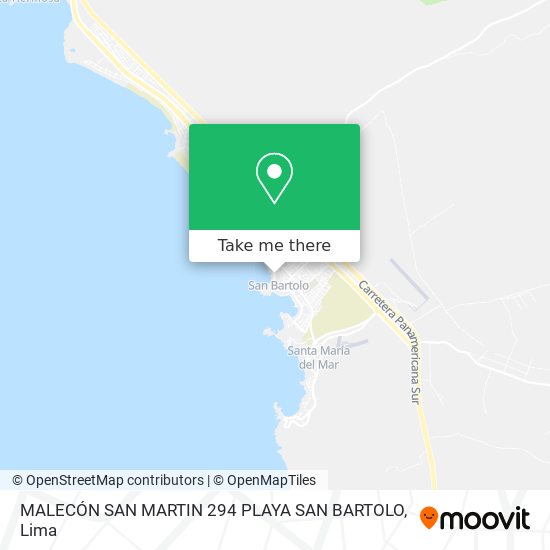 Mapa de MALECÓN SAN MARTIN 294 PLAYA SAN BARTOLO
