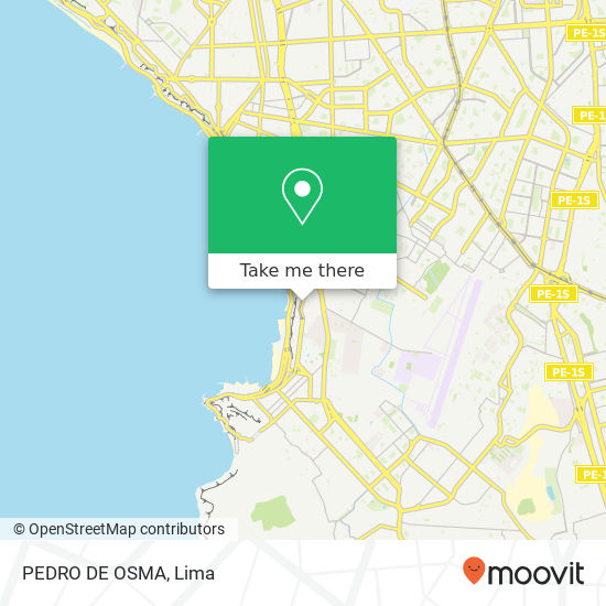 PEDRO DE OSMA map