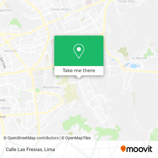 Calle Las Fresias map