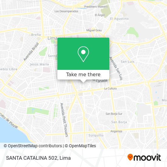 Mapa de SANTA CATALINA 502