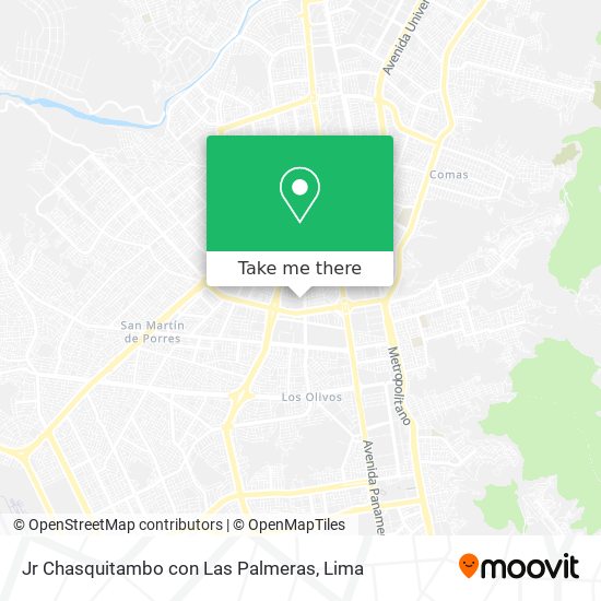 Mapa de Jr  Chasquitambo con Las Palmeras