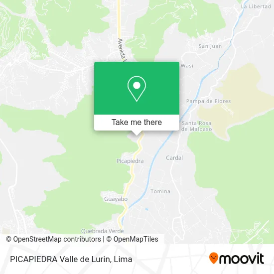 PICAPIEDRA  Valle de Lurin map