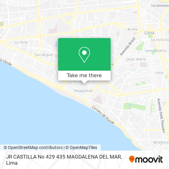 JR CASTILLA No 429   435 MAGDALENA DEL MAR map