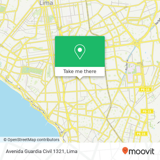 Avenida Guardia Civil 1321 map