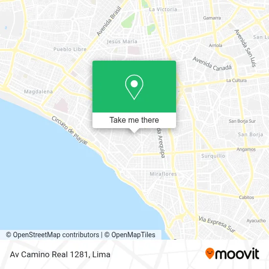 Av  Camino Real 1281 map