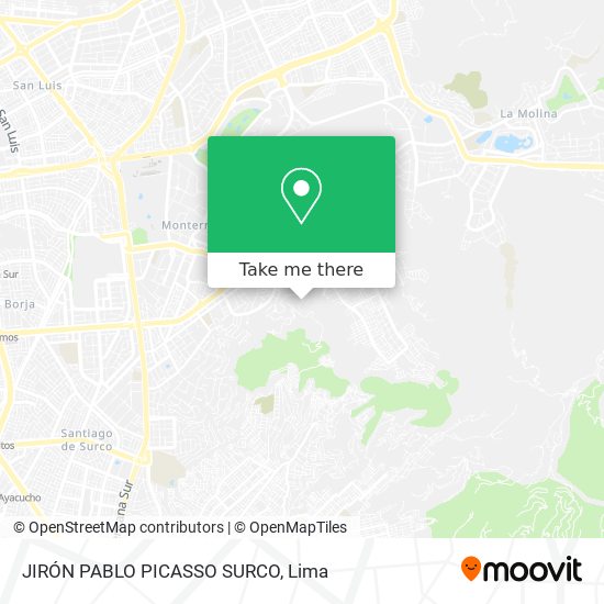 JIRÓN PABLO PICASSO SURCO map