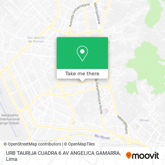 URB  TAURIJA CUADRA 6 AV ANGELICA GAMARRA map