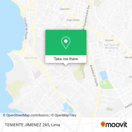 TENIENTE JIMENEZ 265 map