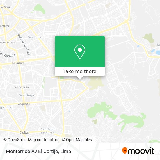 Mapa de Monterrico  Av  El Cortijo