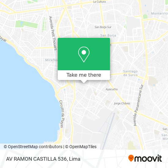 AV  RAMON CASTILLA 536 map