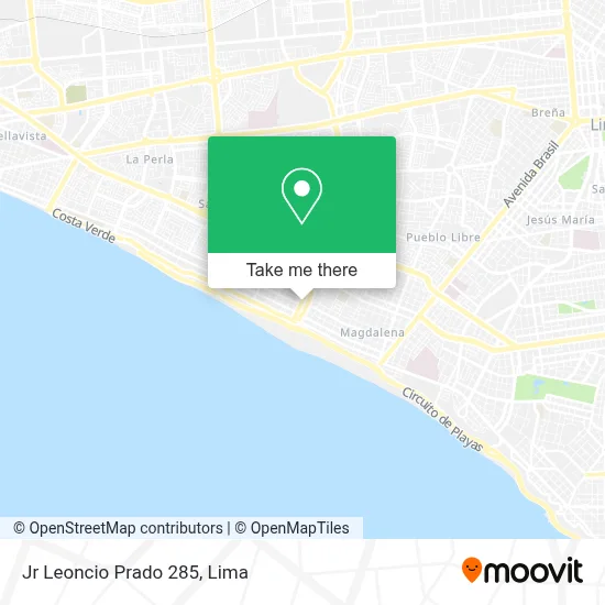 Jr  Leoncio Prado 285 map